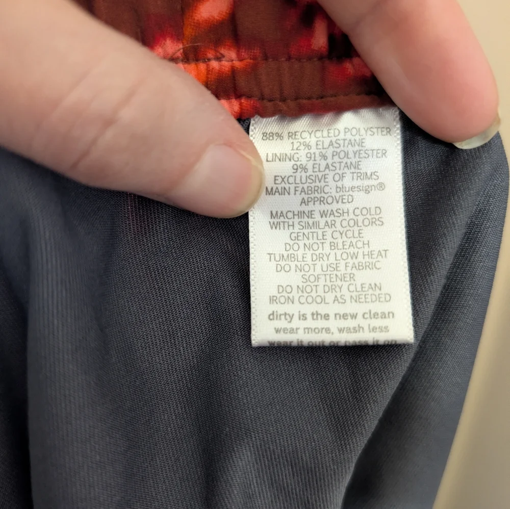 Toad&Co,Sunkissed Weekend Pull-On Skort, Orange Tie Dye,Size:M - Picture 3 of 5